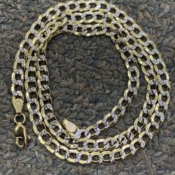 Diamond Cut Cuban Link Chain