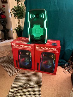 ION Total PA Apex Premium ALL-IN-ONE PA Speaker – Wireless Mic, Party Lights, Stand, Bluetooth (NEW)