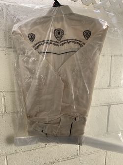 Camisa charra beige size m
