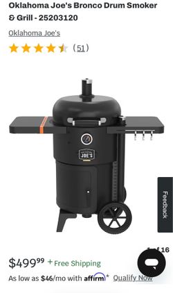 Oklahoma Joe’s Bronco Smoker