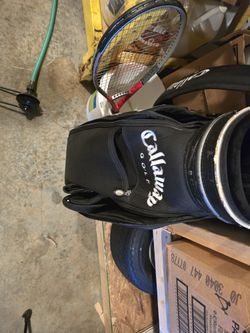 Leather Callaway Cart Bag