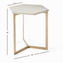 West elm Hex Side Table