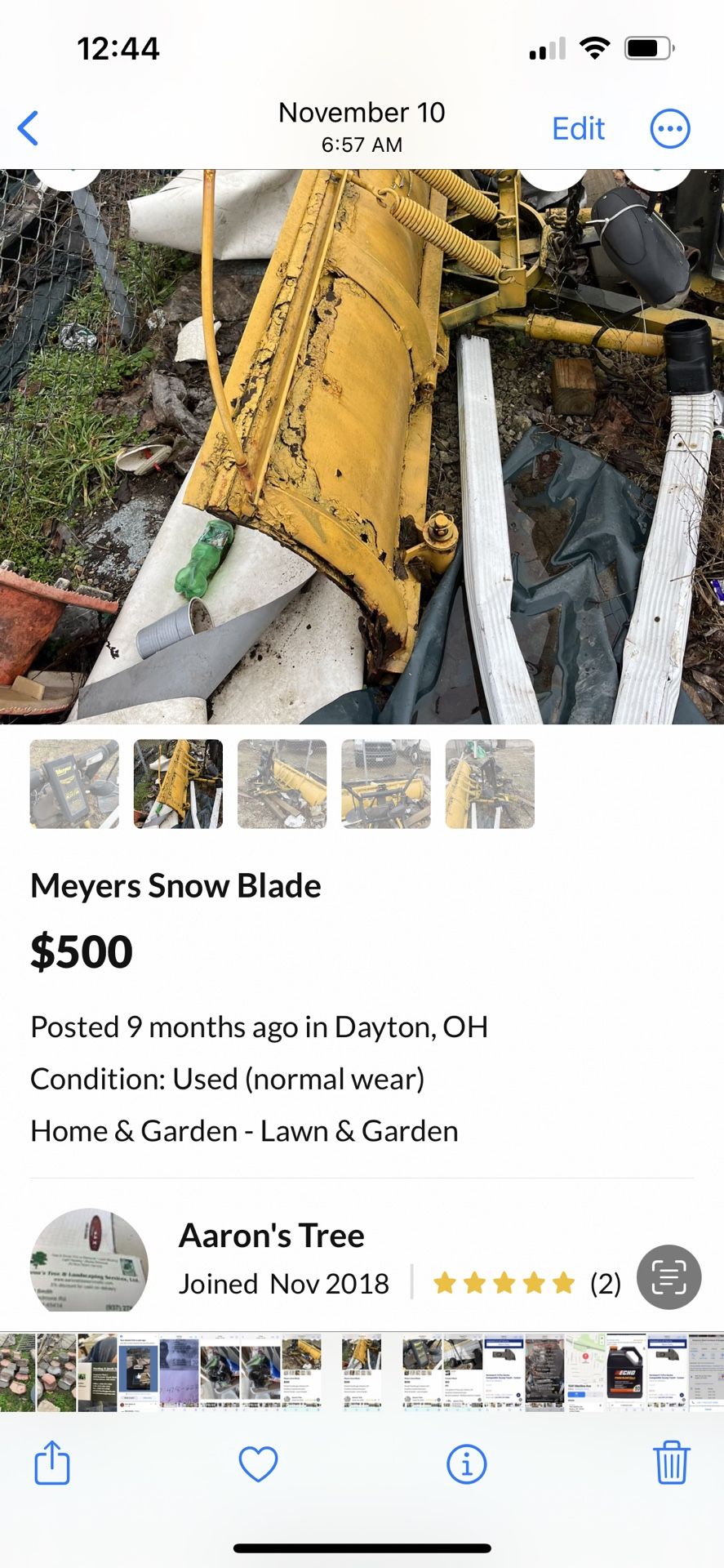 Snow Blade Meyer
