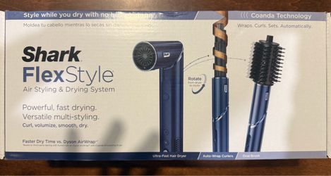 New in Box Sealed - Shark - FlexStyle Air Styling & Drying System, Powerful Hair Blow Dryer and Multi-Styler - Straight & Wavy Hair - Indigo Rush