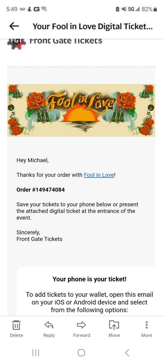 Fool In Love Fest Tickets