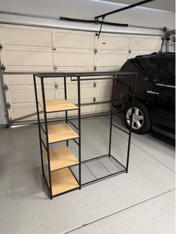 Clothing Rack w/ Shelves