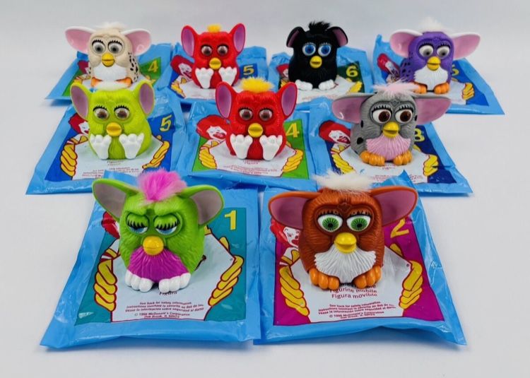 Vintage 1998 Sealed McDonald’s x Furbies Happy Meal Toy Full Set 1-9