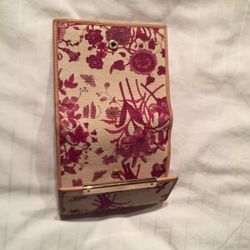Authentic Gucci small Women's canvas and leather wallet