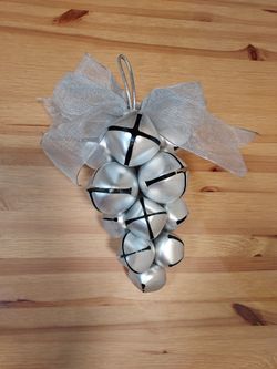 Silver Bells Chimes Grape Shape Christmas Decor