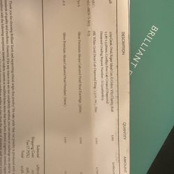 18K White Gold Engagement Ring (Lab)  