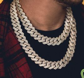 16MM Full Diamond 14k Gold Plated Doesn't Loses Color