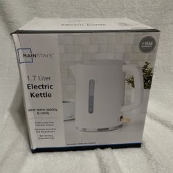 Mainstays Electric Kettle - 1.7 Liter