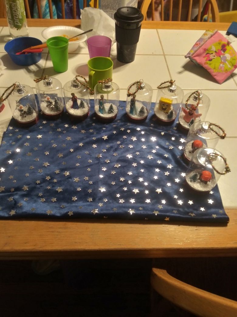 Holiday ornaments/ snow globes