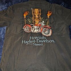 Men's medium Harley Davidson Hawaiian shirt