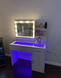 Lit up Vanity