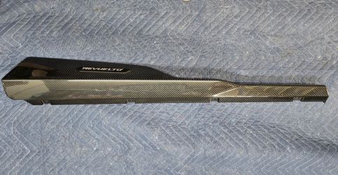Lamborghini Revuelto Sill Rocker Trim Lower Rear 47B863098C Side Carbon Fiber