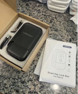 Smart Key Lock Box, Bluetooth Fingerprint Lock Box with APP Control, Fingerprint Recognize & Multiple Code Types, Security Key Lock box