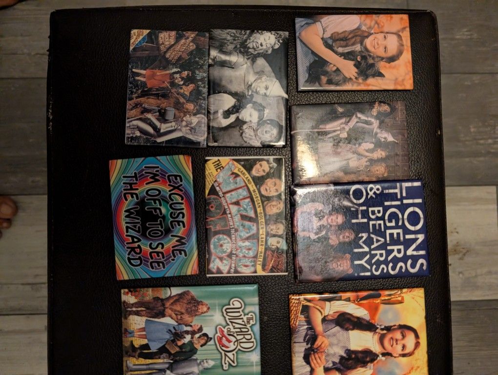 Vintage Wizard Of Oz Magnets Set Of 10