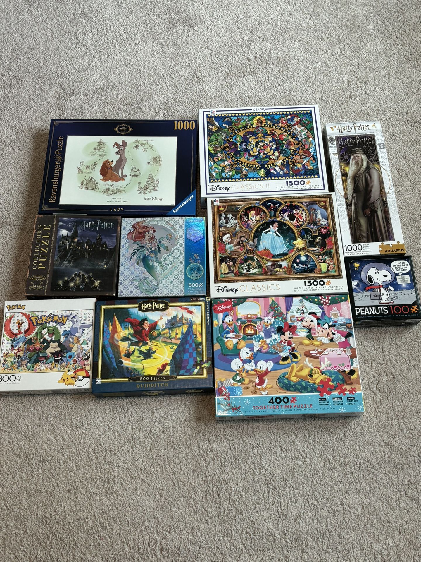 Disney Puzzles Harry Potter Puzzles Pokemon Puzzle Snoopy Puzzle 100 To 1500 Piece Puzzles