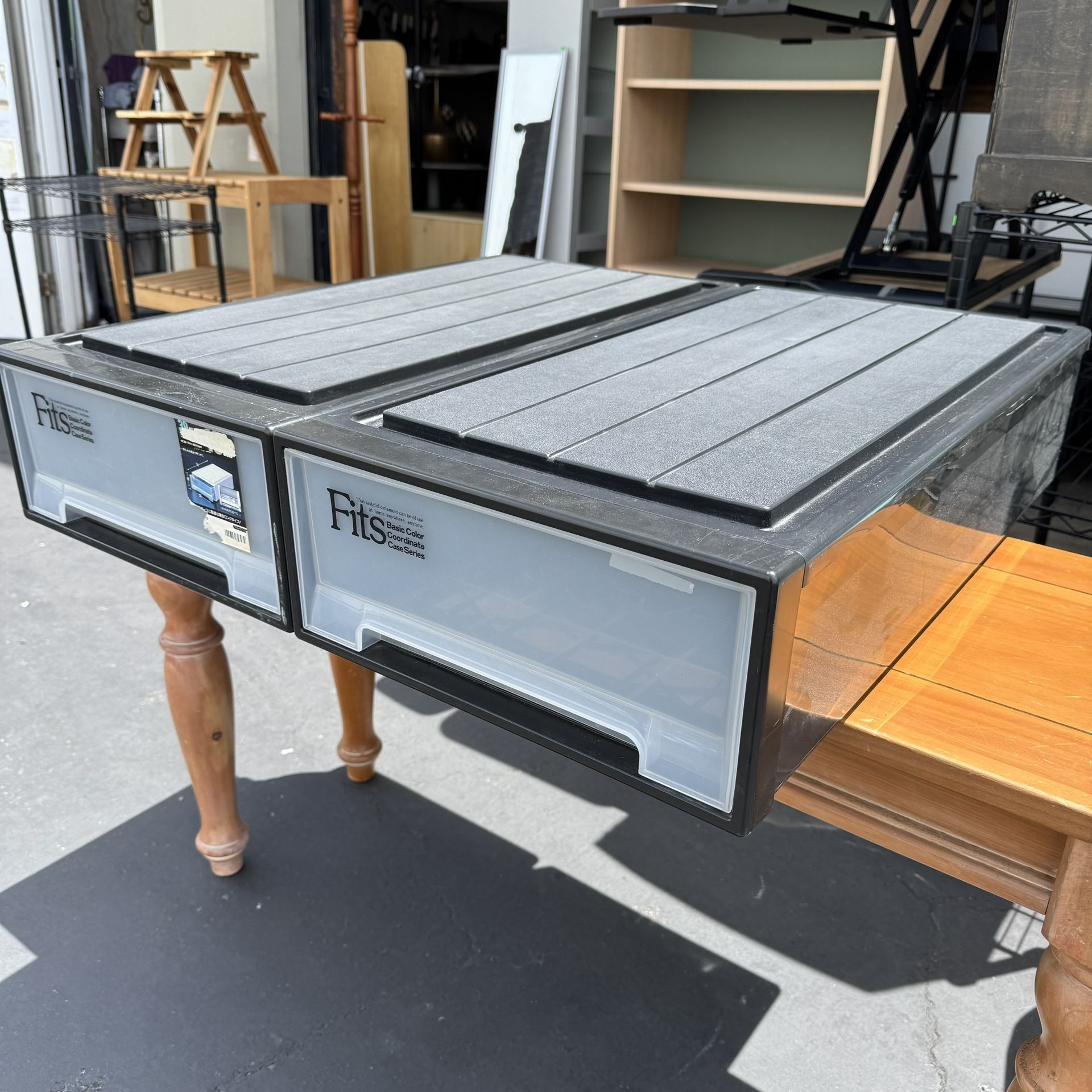 Set of 2 Stackable Drawer Good for Under Bed