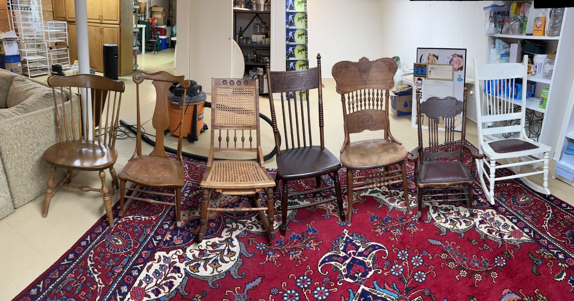 Antique chairs, Assortment One Of A Kind