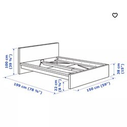 Ikea Malm Bed frame - Black