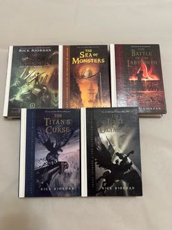 Rick Riordan Percy Jackson and the Olympians Hardcover Book Set