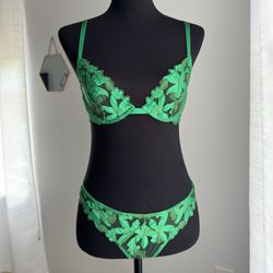 Victoria’s Secret Emerald Green Lingerie Set