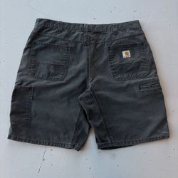 Vintage 90s faded black Carhartt shorts