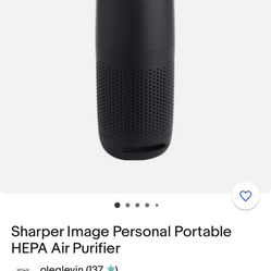 Sharper Image Personal Portable HEPA Air Purifier