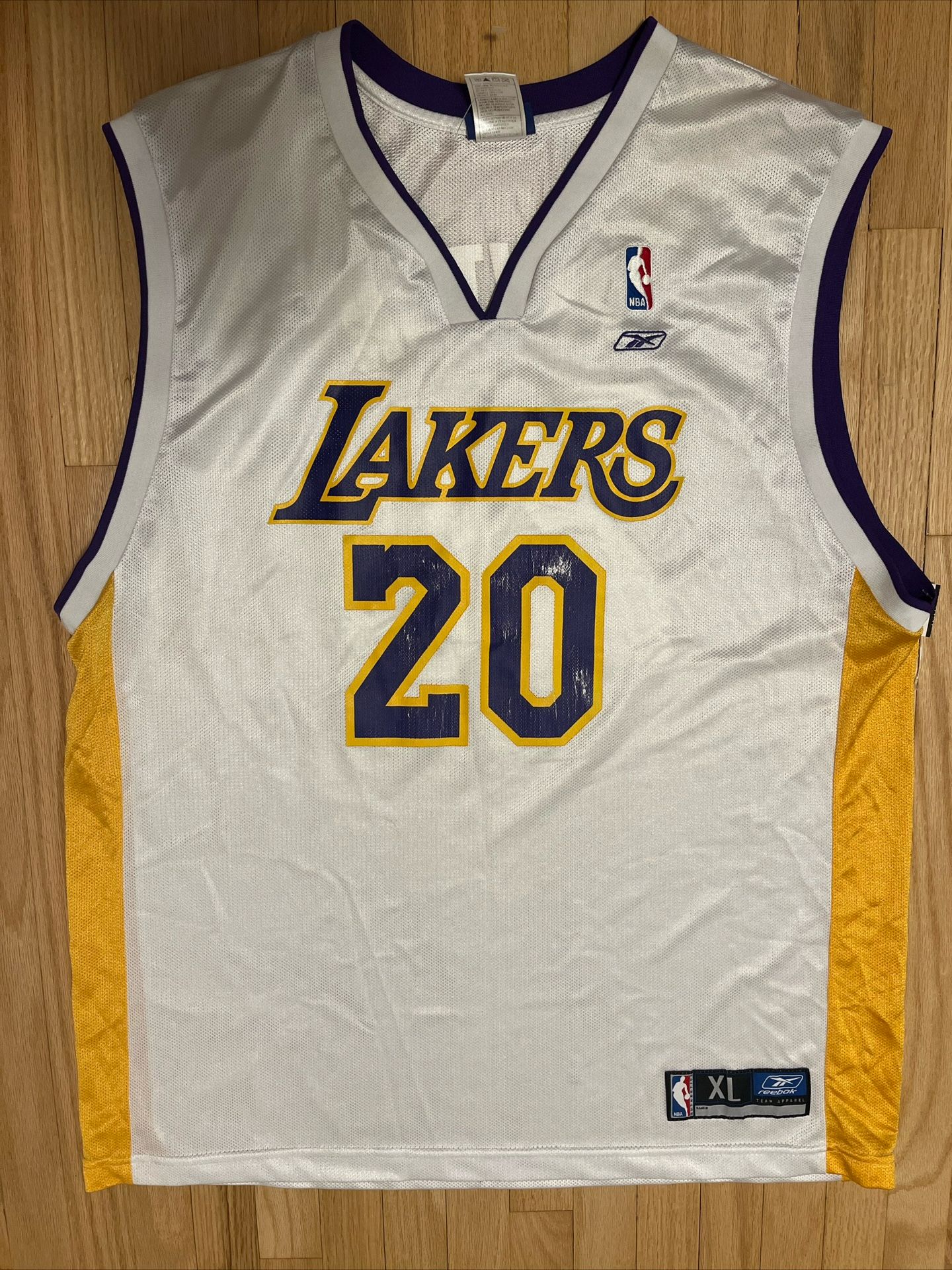 Vintage Gary Payton Los Angeles Lakers Reebok NBA Jersey XL