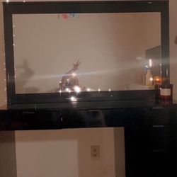 Black Vanity With Lights 