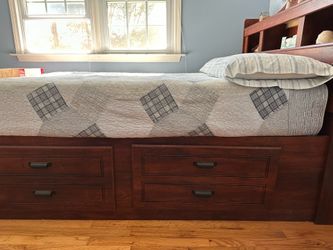 Ashley furniture full sized storage bet & matching dresser