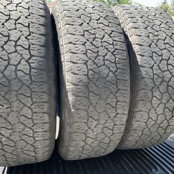 3 goodyear wrangler trail runner tires AT, Lt275/65/20