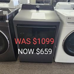 7.3 Cu. Ft. Vented Smart Electric Dryer In Matte Black With Easy Load Dryer