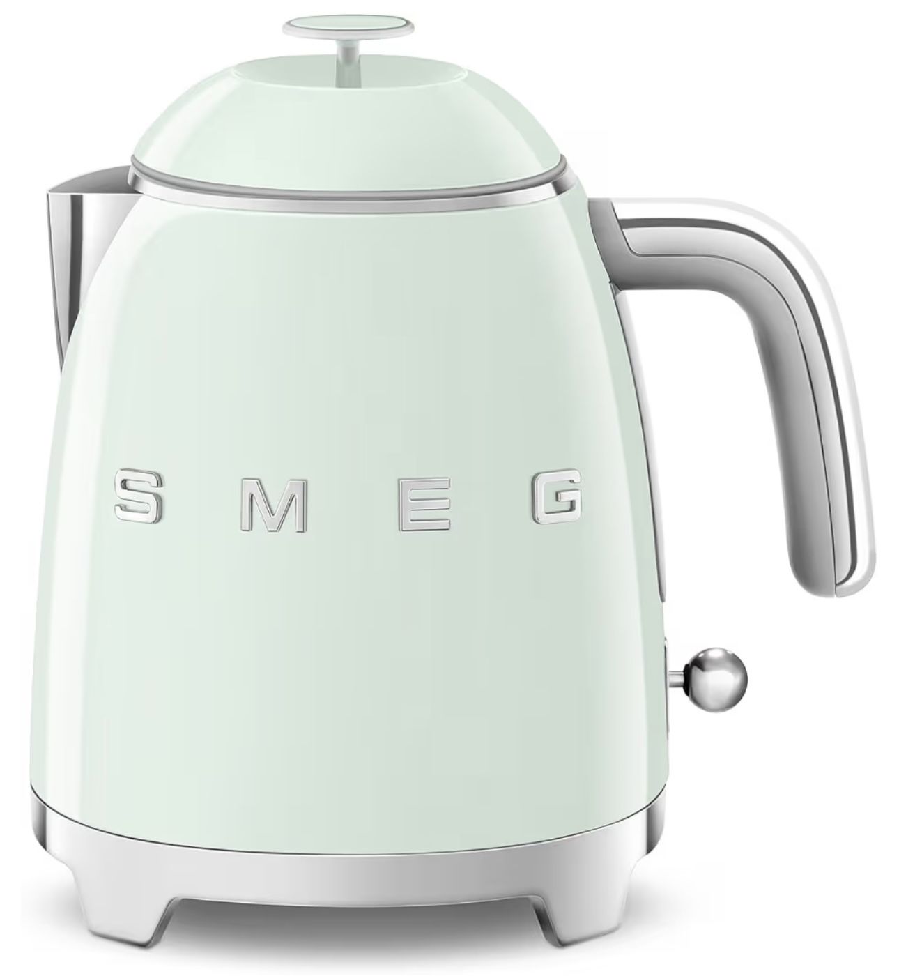 SMEG Mini 50's Retro Style 3 Cup Electric Kettle with Double Wall Anti Slip Base and Water Level Indicator (Pastel Green)