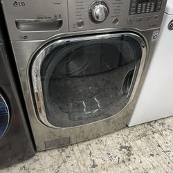 LG Front Load Washer In Stainless Steel Used