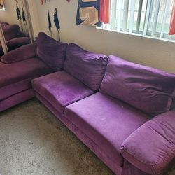 MOVE OUT SALE- Purple Couch