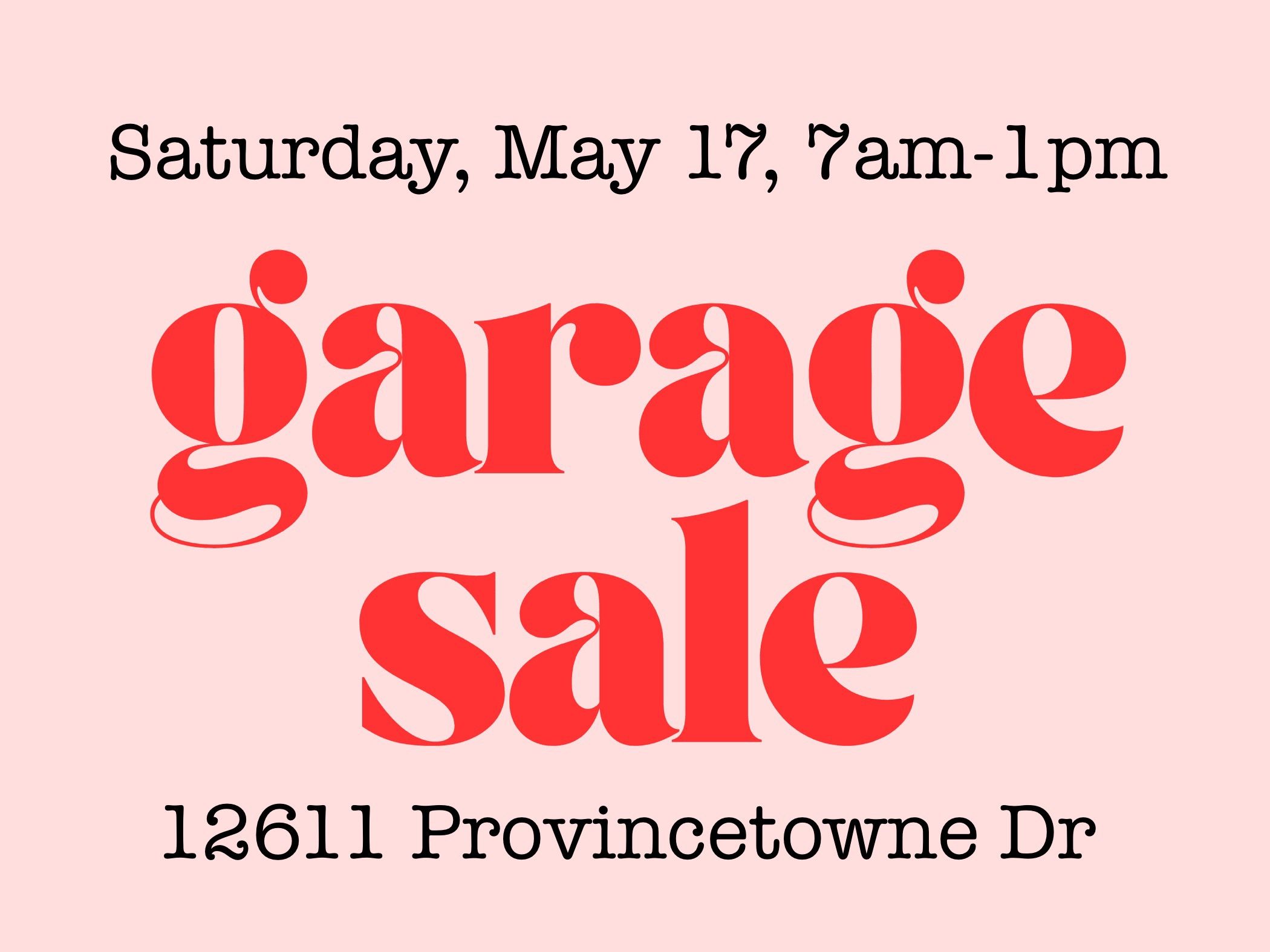 Garage Sale in South Charlotte