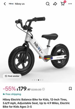 Hiboy BK1 Electric Balance Bike for Kids