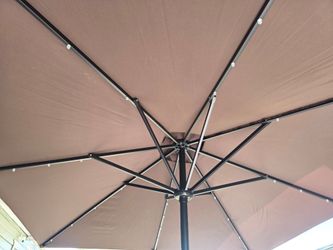 9 ft solar patio umbrella