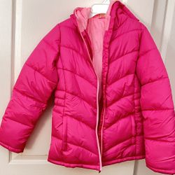 $15 Brand New Girl Coat With Hood,size:  XL(14/16), Pink