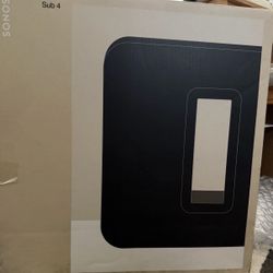 Sonos Subwoofer Sub 4 - Black Brand New Sealed. Gen 4 subwoofer wireless.