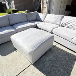 6-Piece Adjustable Sectional Couch 