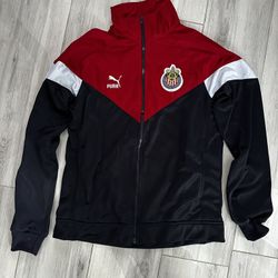 Men’s small Puma Futbol track jacket club deportivo Guadalajara Chivas crest 