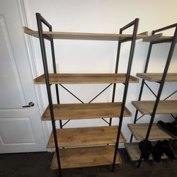 Sturdy 5 Tier Wooden Shelves