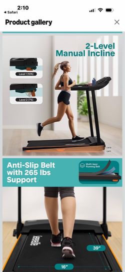 Serena folding treadmill