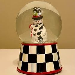 Mackenzie Child musical snow globe - snowman