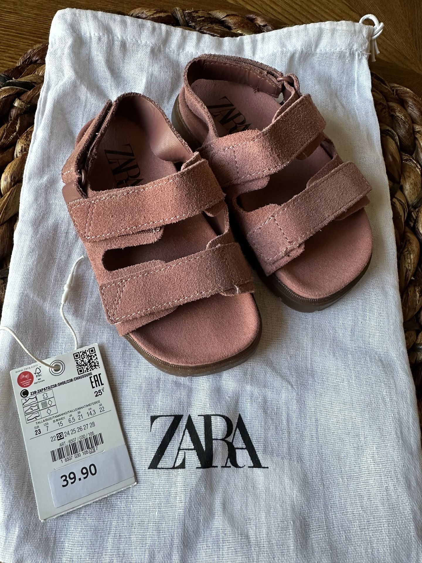 Zara Kids - Leather Sandals 