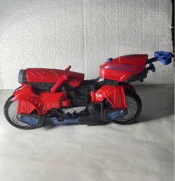 2017 Hasbro Marvel Spider-Man Motorcycle 8" Transforming